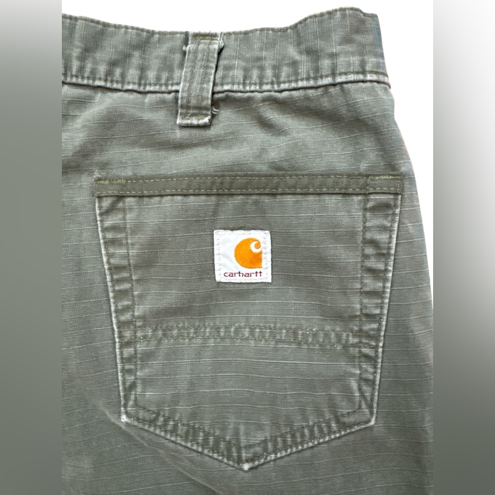 Carhartt Men’s Cargo Double Knee‎ Utility Pants Olive Green Workwear/Grunge Y2K